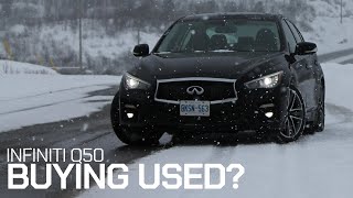 The Infiniti Q50 Is a Smart Used Luxury Sedan Buy Heres Why 2015 is Best  Q60 Walkaround [upl. by Fauver]