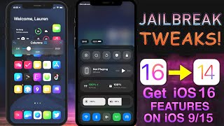 Top 10 Best Jailbreak Tweaks to GET iOS 16 Features on iOS 10  15 [upl. by Yelsgnik]