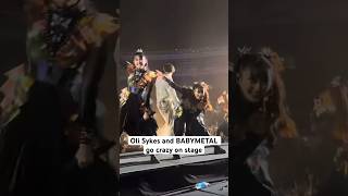 Oli Sykes and BABYMETAL go crazy during Bring Me The Horizon KINGSLAYER live bmth [upl. by Isidor210]