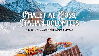 12 DAYS OF VLOGMAS DAY 5 Chalet al Foss a Luxury Experience Hotel in the Italian Dolomites [upl. by Adnohs]