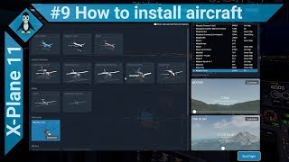 XPlane 11 9  How to install Aircraft [upl. by Eittam110]