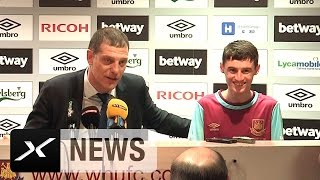 Slaven Bilic holt Fan zum Geburtstag auf PKPodest  West Ham United  AFC Sunderland 10 [upl. by Norramic940]