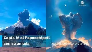 ¡Sorprendente Suben foto del Popocatépetl y esto fue lo que interpretó la IA [upl. by Aikemehs]