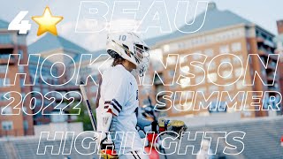 Beau Hokanson 2022 Summer Highlights  Inside Lacrosse 4 ⭐️  Princeton 28’ [upl. by Mccourt842]