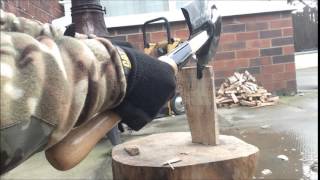 Cold steel shovel vs Golok amp entrenching tool [upl. by Nodnnarb]