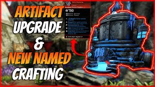 New World Artifact Upgrade amp Named Item Crafting  New World Expansion Crafting Gypsum Kiln [upl. by Peedsaj]