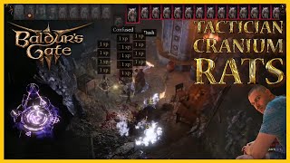 Baldurs Gate 3  Tactician Difficulty  Cranium Rat swarm  Undercity Ruins  Morphic Pool Dock [upl. by Aienahs]