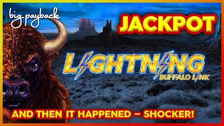 I CRUSHED Lightning Buffalo Link Slot  JACKPOT YES [upl. by Droflim]