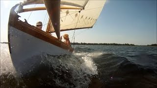 Sailing Cricket a Herreshoff 12 12 on White Bear Lake [upl. by Sitarski]