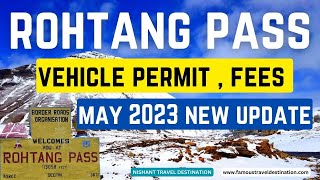 Rohtang and hamta Pass permit complete details Rohtang pass online vehicle permit process [upl. by Aliac]