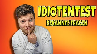 IDIOTENTEST  Die bekanntesten Fragen shorts [upl. by Ettenoitna]