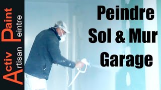 NÂ°15 peindre un mur de garage a pistolet peinture airless [upl. by Gilmour]