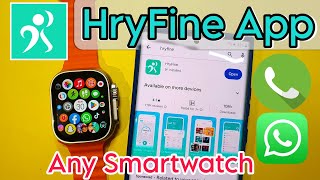 Hryfine App Smartwatch Connect To Phone  hryfine App Ko Connect Kaise Kare  Hryfine App How To Use [upl. by Iniffit207]