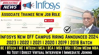 Finally Infosys Bulk Hiring Announced  OFF Campus Drive Jobs For 2024  2023  2022  202118 Batch [upl. by Ainej]