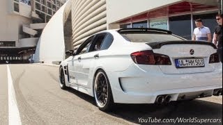 Hamann BMW M5 Test Drive Accelerations Sound [upl. by Auqenet]