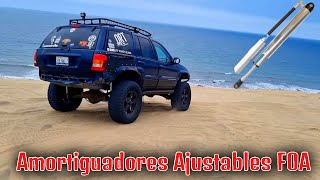 Amortiguadores Ajustables FOA  Offroad Tijuana [upl. by Atnuahsal]