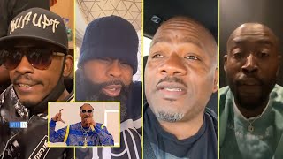 Rappers Reaction To Snoop Dogg Doing Crip Walk At Super Bowl JayZ Big U Kxng Crooked And More [upl. by Reginnej]