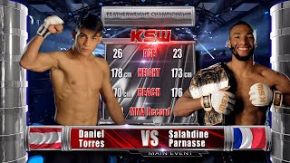 KSW Free Fight Salahdine Parnasse vs Daniel Torres 1 [upl. by Ponzo]