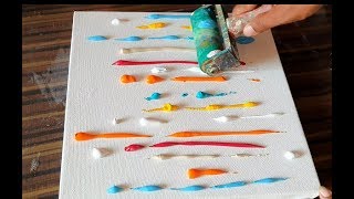 How to create Textured Abstract Painting Background  Satisfying  Easy  Daily Art TherapyDay 016 [upl. by Aisined]