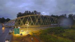 WATCH The Puyallup River Bridge on the move [upl. by Nyvlem]