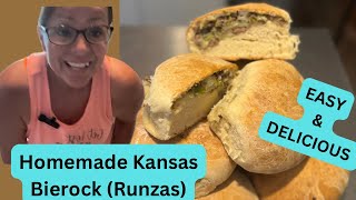 Homemade Kansas Bierocks Runzas  Easy Recipe with Simple Ingredients [upl. by Nahsar902]