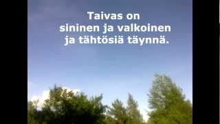 Taivas on sininen ja valkoinen Finnish Folk Song [upl. by Atekehs]