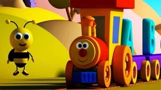 Nursery Rhymes By Kids Baby Club  Ben The Train  Ben and Bumblebee meet the Alphabets [upl. by Flory]