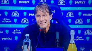 Antonio Conte conferenza stampa post EmpoliNapoli 01 [upl. by Oravla]