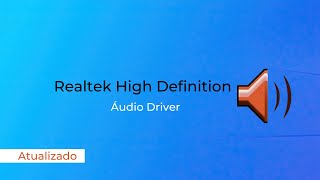 Como instalar driver de som Realtek high definition [upl. by Skcirdnek834]