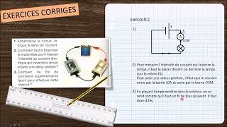 Energie  Episode 8 Exercices  réglages et placement dun ampèremètre [upl. by Georgeta]