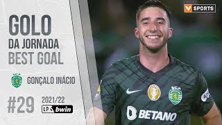 Golo da Jornada Liga 2122 29 Gonçalo Inácio Sporting [upl. by Berta970]