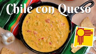 CHILE CON QUESO How to Make the Best Chile Con Queso with Hatch Green ChileDelicious Easy Recipe [upl. by Wylen987]