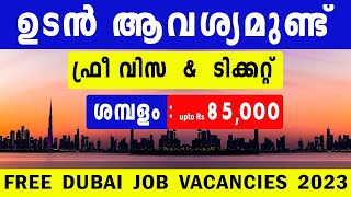 Dubai Jobs for Freshers 2023  Dubai Visit Visa Job Vacancy  Dubai Visa  Gulf Job News dubaijobs [upl. by Jaco]