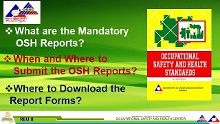 What Are the Mandatory OSH Reports Needed to Submit to DOLE and Where to Download the Forms [upl. by Aleacem]