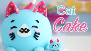 Cutest CAT CAKE that Tastes like BUBBLE GUM Ft Pikmi Pops [upl. by Alamak]