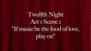 Monologue from Twelfth Night by Shakespeare  If Music Be the Food of Love [upl. by Barlow]