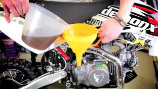 pitbike oil change [upl. by Tierell]