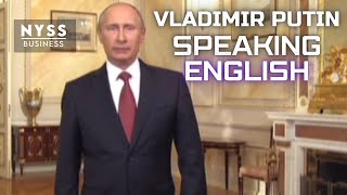 Vladimir Putin Speaking English [upl. by Haidebej613]