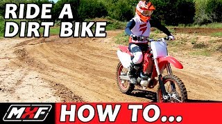 How To Ride a Dirt Bike for Beginners with a Clutch  3 EASY STEPS [upl. by Rourke]