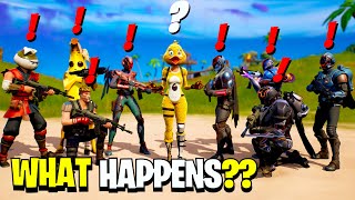 What Happens if ALL 24 Bosses Meet in Fortnite Season 2 Chapter 3 [upl. by Uase]