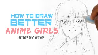 How to draw a face  GIRL VERSION  DrawlikeaSir [upl. by Iddet311]