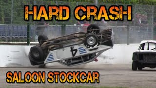 Hard crash Saloon stockcars Posterholt 1072022 [upl. by Jarin862]