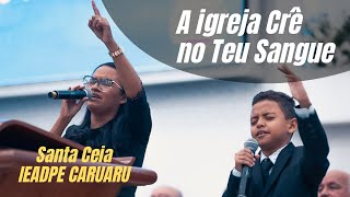 Rogéria Cardoso  A igreja Crê no Teu Sangue  Santa Ceia IEADPE CARUARU [upl. by Itsa]