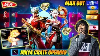 😱 OMG  FIRST EVER LEVEL 8 NEW MK14 WITH ONHIT EFFECT MOST LUCKIEST CRATE OPENING IN BGMI [upl. by Adon]