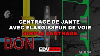 CENTRAGE DE JANTE AVEC ÉLARGISSEUR DE VOIE SIMPLE CENTRAGE [upl. by Nylcsoj973]