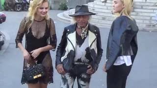 Jimmy Goldstein amp Vaida Urmul amp Ilona Guzarevich  Paris 28 september 2016 Fashion Week show Rochas [upl. by Zoldi]