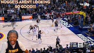 WHATS GOING ON IN DENVER CLIPPERS at NUGGETS  FULL GAME HIGHLIGHTS  REACTION [upl. by Iaras]