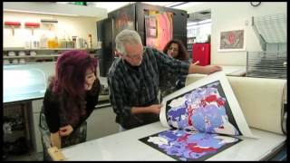 Pochoir printmaking tutorial Mesa Arts Center David Manje Jpop anime manga art DIY prints [upl. by Ahtela329]