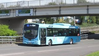 Buses amp Trains in Derbyshire  April 2017 [upl. by Atnauqahs]