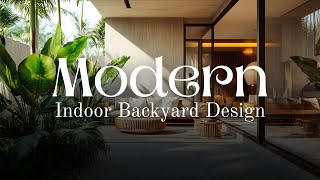 Tropical ModernStyle Indoor Courtyards Sustainable Design and Maintenance Tips 2024 [upl. by Missy]